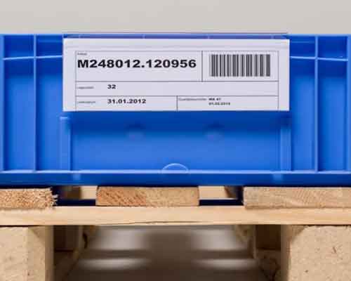 Behälterbefestigung der Kennzeichnungstasche