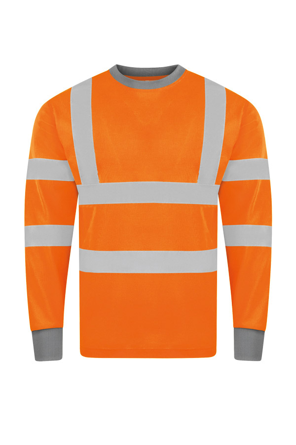 Korntex® Hi-Vis Poly-Cotton Long Sleeve „Murcia“ - Signal-Orange - 7XL