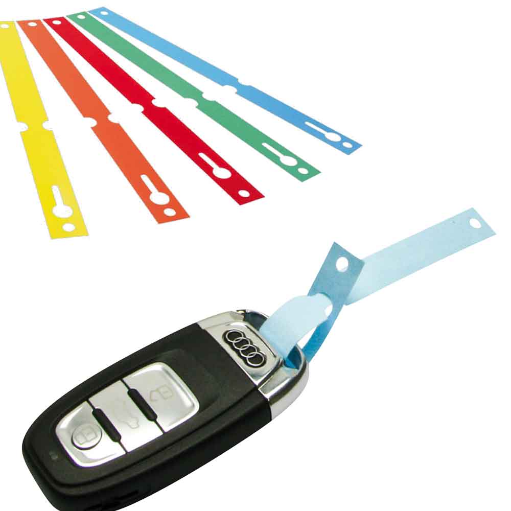 Tyvek®-Schlaufen-Etiketten - Format 140 x 13 mm - 7 Farben