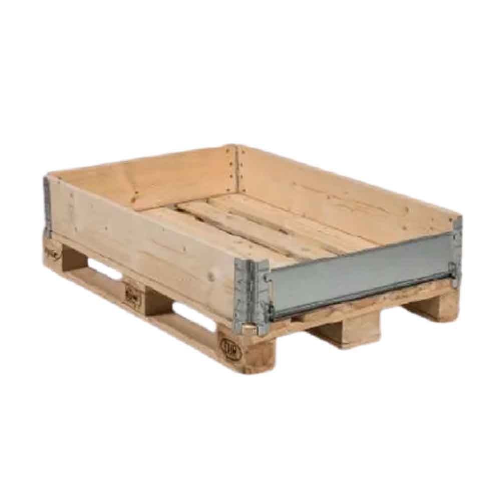 Holzaufsatzrahmen für optimale Lagerung - mit Metallklappe