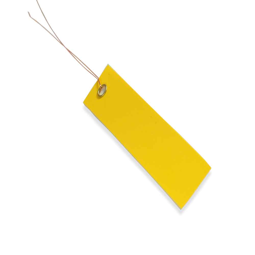 PVC-Hänge-Etiketten - mit Draht - Format 100 x 30 mm - 8 verschiedene Farben