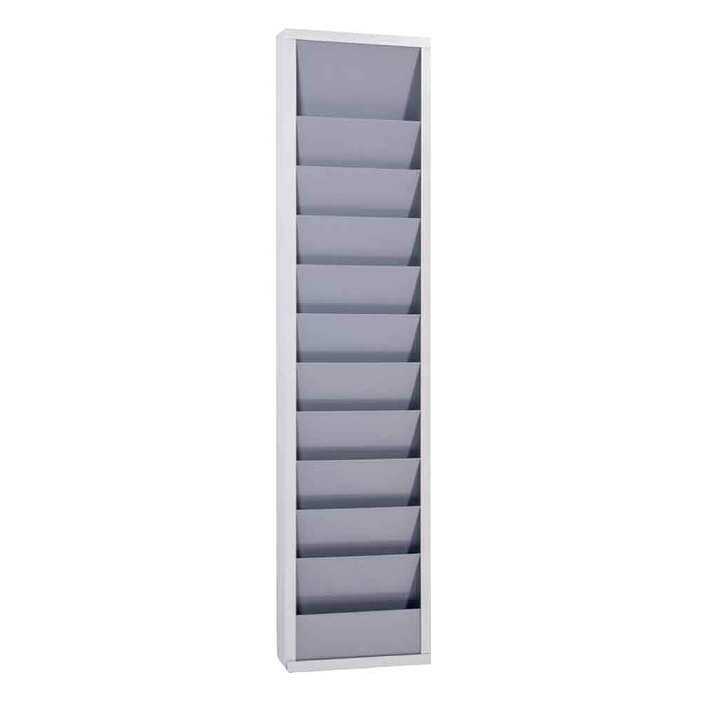 20-20-101-0-00-02-002-plantafeln-stahlblech-grau-din-a4-10-belege-3a6632 Plantafel - Stahlblech - für bis zu 10 x DIN A4 Aufträge