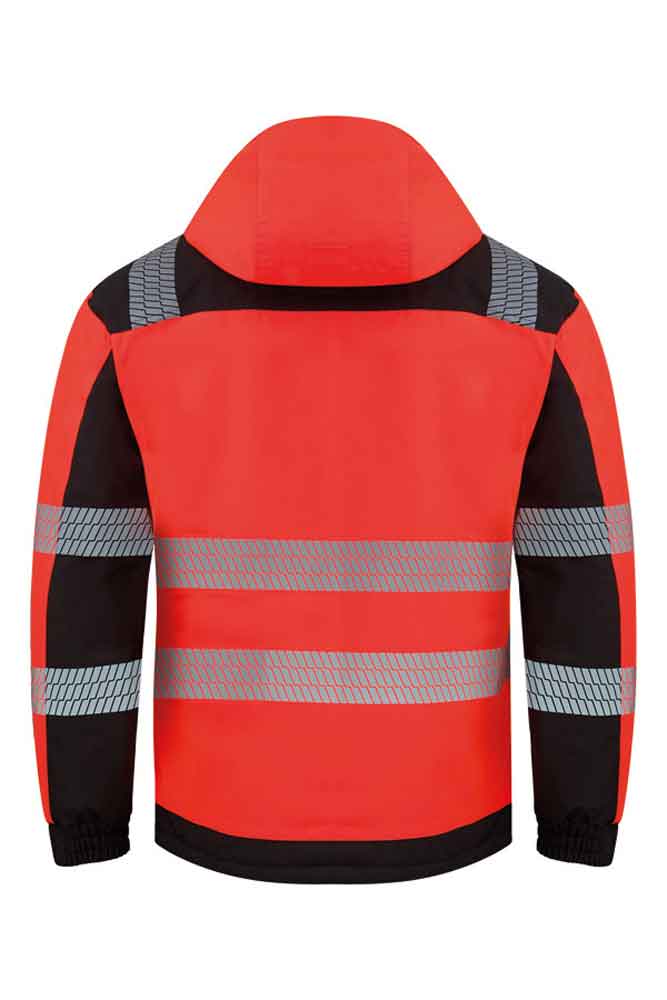 Hi-Vis Softshell Rain Jacket Copenhagen - in Gelb - Orange - Rot - mit Werbeanbringung