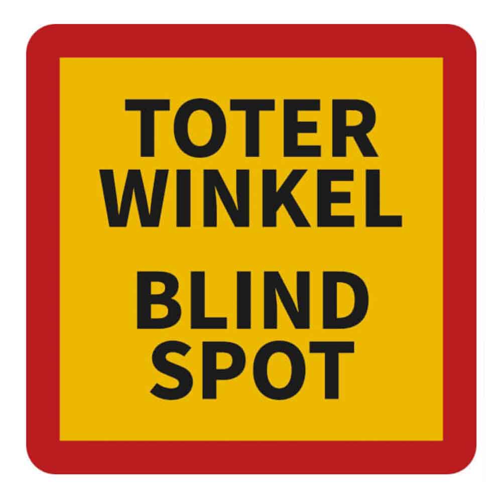 39-25-362-1-00-01-056-schild-toter-winkel-798d03 Hinweisschild - Toter Winkel Blind Spot - 4 Ausführungen