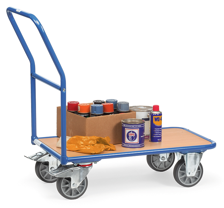 2100_LIVE-9a82a3 Magazinwagen in 2 Ausführungen - TPE-Bereifung - Tragkraft 400 kg