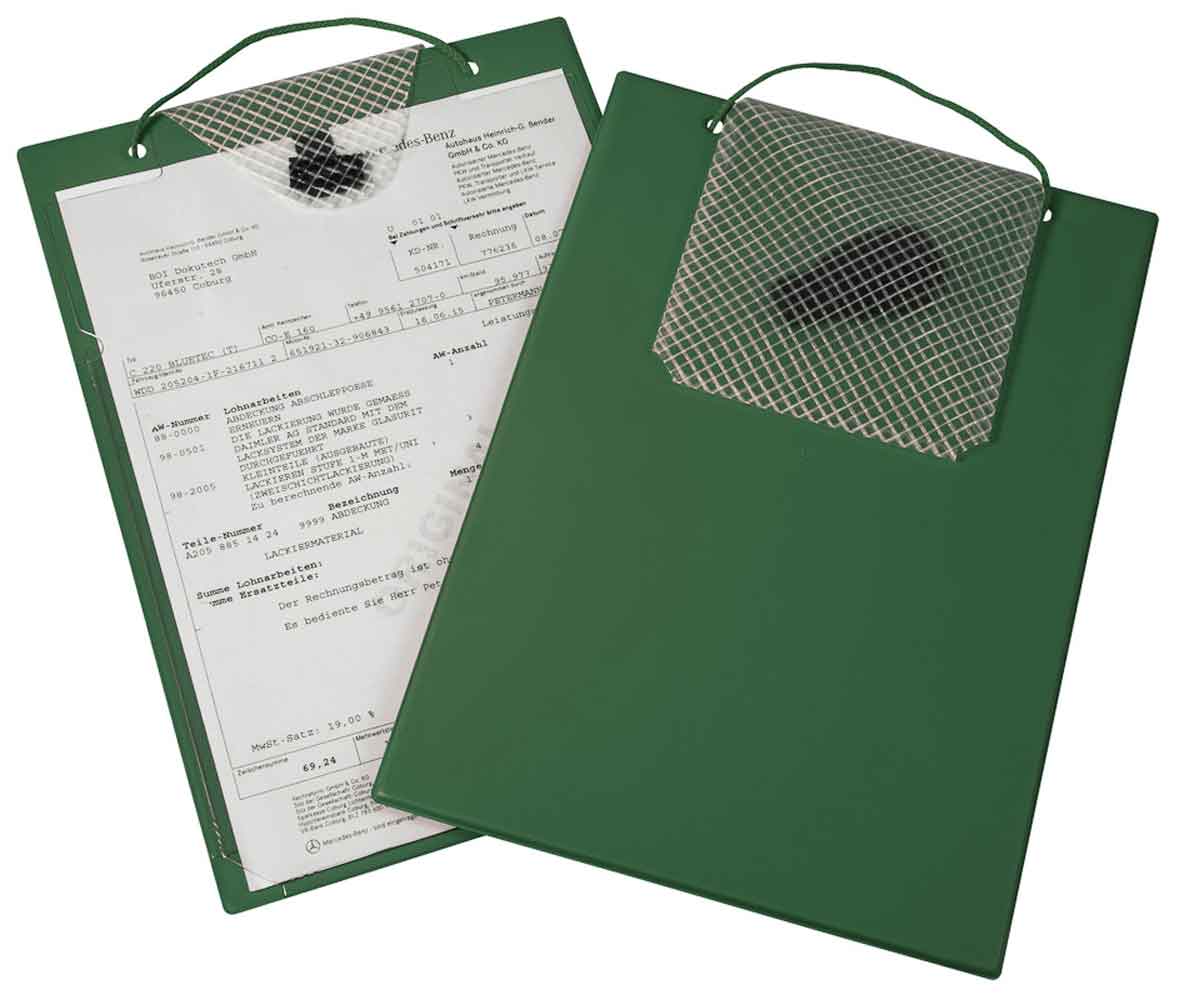 Auftragstasche "TURBO" - DIN A4 - XXL Dehnfaltentasche vorne