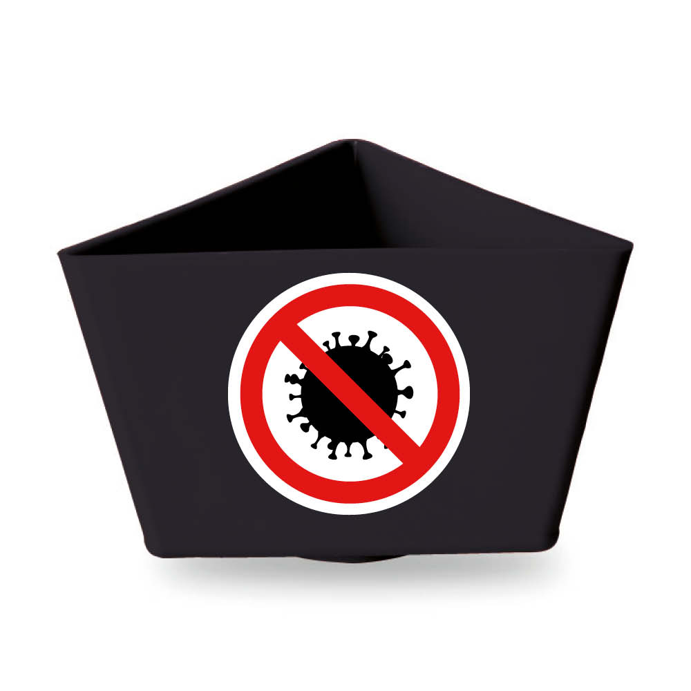 leitzahltraeger-kunststoff-smile-frisch-desinfiziert-magnet-schwarz-272466 Leitzahlenträger - Motiv: "DESINFIZIERT" - mit Magnethaftung - 11 Farben