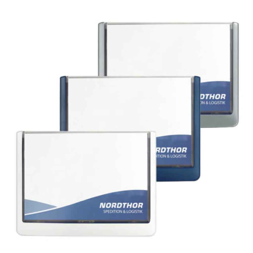 CLICK SIGN Türschild - hochwertiger Kunststoff - herausziehbares Sichtfenster