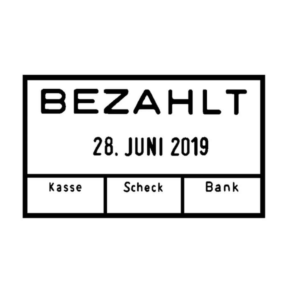 Trodat Classic 2910 Datumstempel mit Standardtext