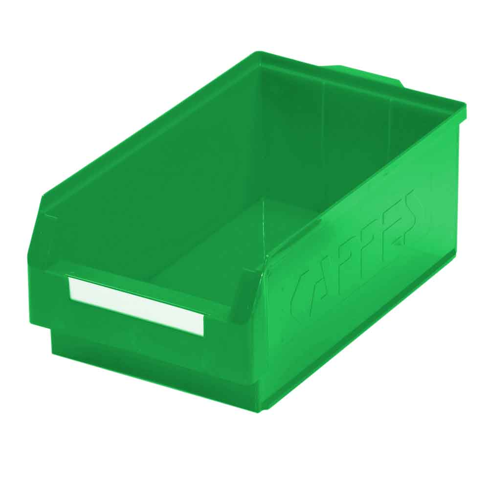 RasterPlan® - Lagersichtkasten für Schlitzplatten - Größe 2 - 500 x 300 x 200 mm - 6 Farben