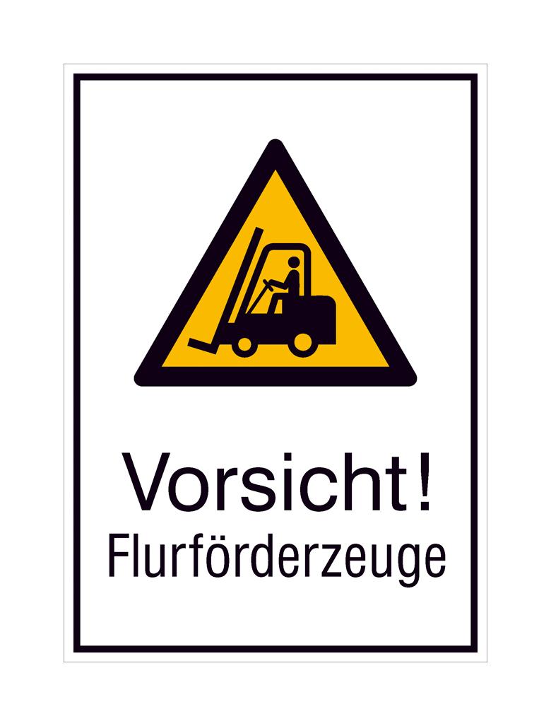 Warn-Kombischild - Vorsicht! Flurförderzeuge