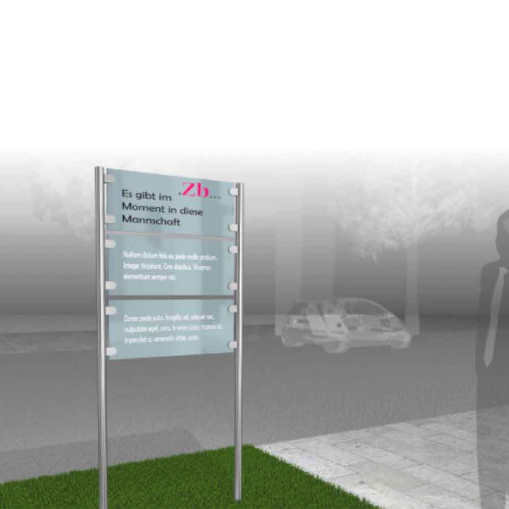 MyTube Edelstahl-Rundrohrsystem - für Schilder zum Aufschrauben und Einbetonieren - in 8 Ausführungen MyTube Edelstahl-Rundrohrsystem - für Schilder zum Aufschrauben und Einbetonieren - in 8 Ausführungen