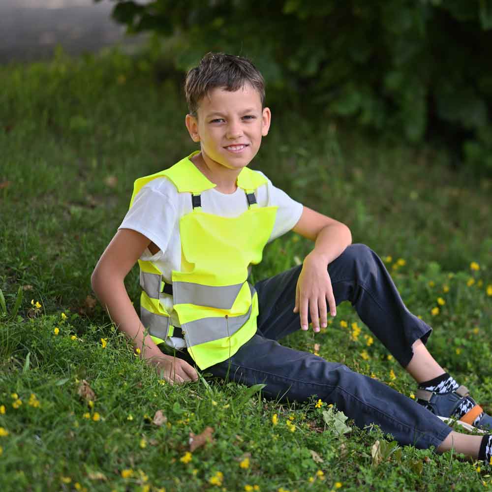 Korntex® Kinder-Warnponcho "Koge" - mit Anti-Strangulations-System