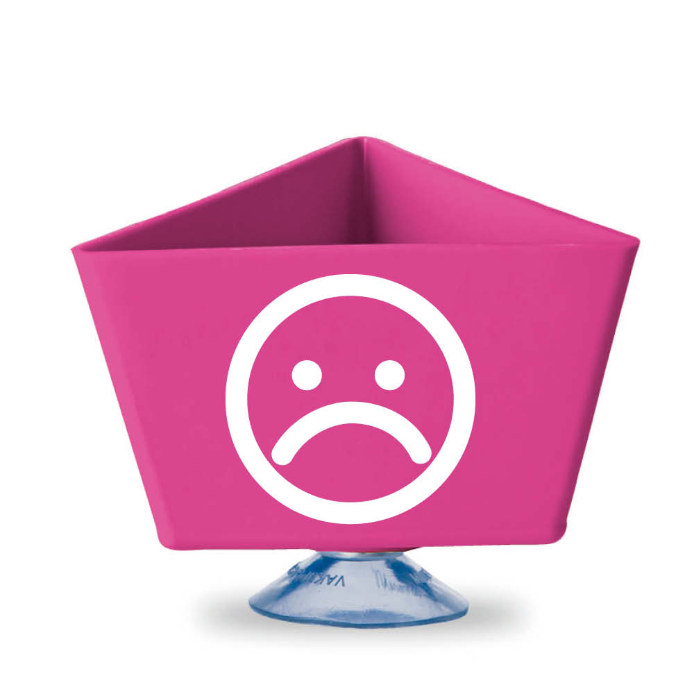 leitzahltraeger-kunststoff-saugnapf-smile-traurig-pink-aeca27 Leitzahlenträger - Motiv SMILE "TRAURIG" - mit Saugnapf - 11 Farben