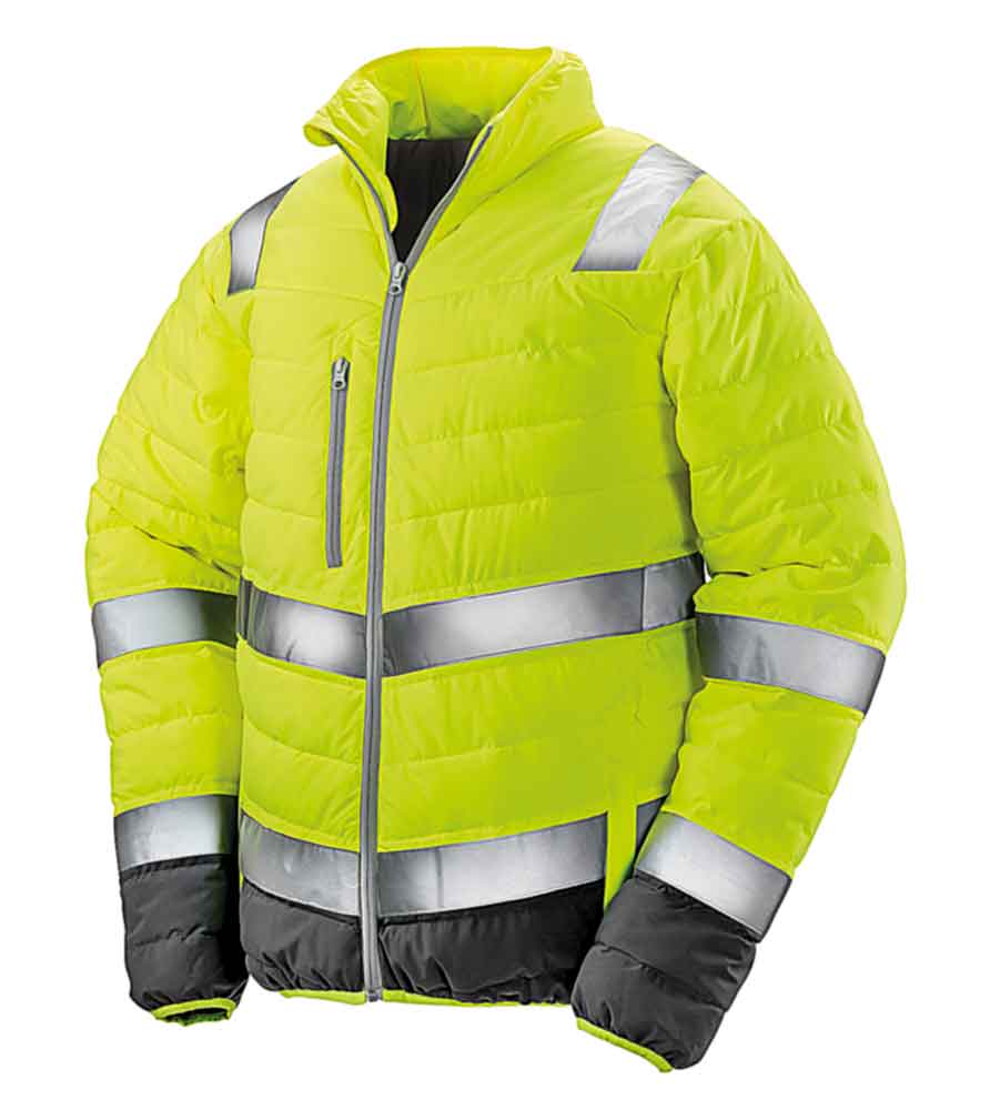 60-50-418-0-00-01-059-arbeitsjacke-herren-damen-gesteppt-gelb-vorne-dff57a Sicherheitsjacke - Gesteppt - für Herren - Reflektierend - 2 Farben