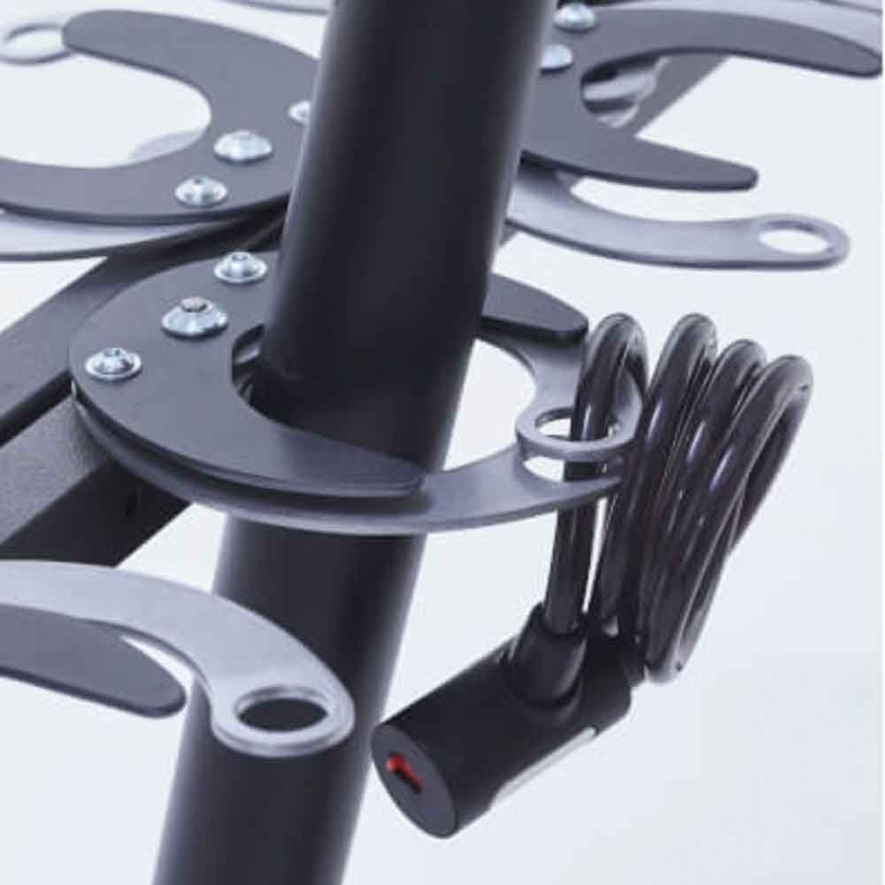 Rollerständer mit 12 Stellplätzen gegenüberliegend - zum Aufdübeln Rollerständer mit 12 Stellplätzen gegenüberliegend - zum Aufdübeln