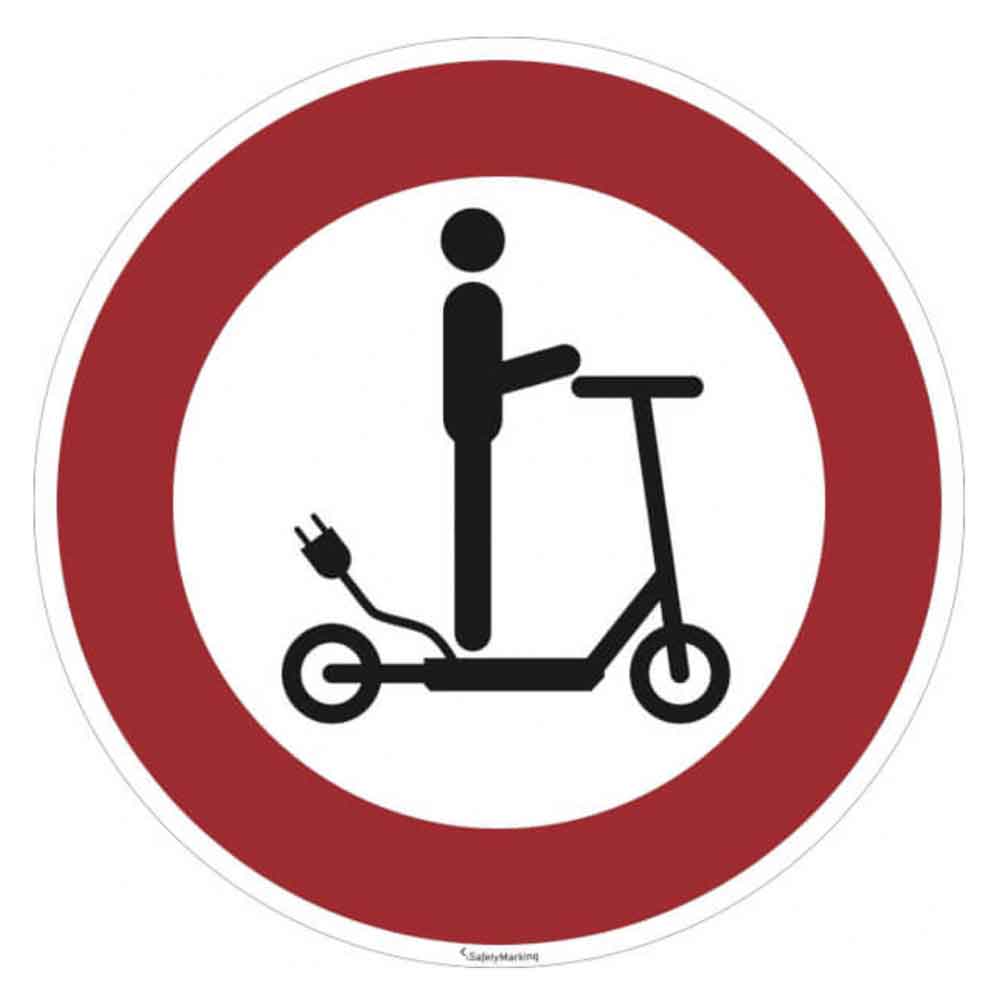 Verbotsschild - Durchfahrt für E-Scooter verboten Verbotsschild - Durchfahrt für E-Scooter verboten