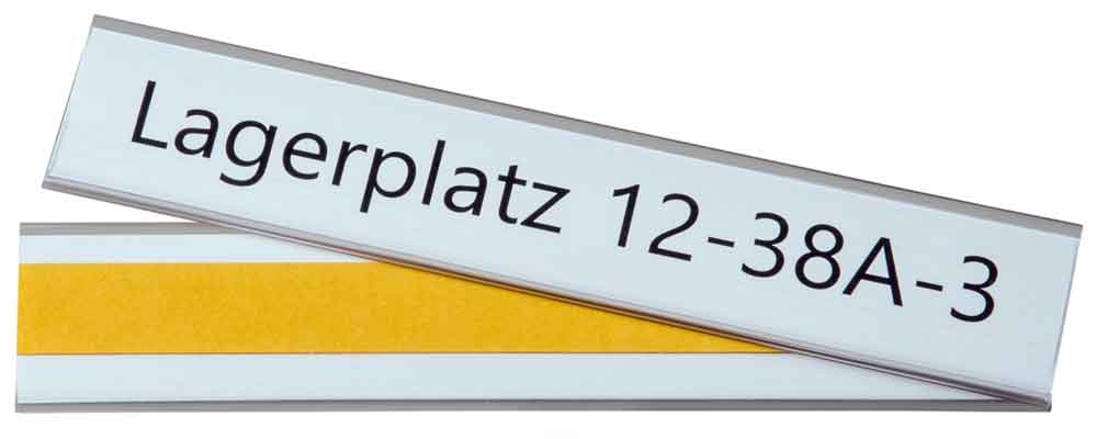 Etikettenhalter selbstklebend - viele Standard-Formate