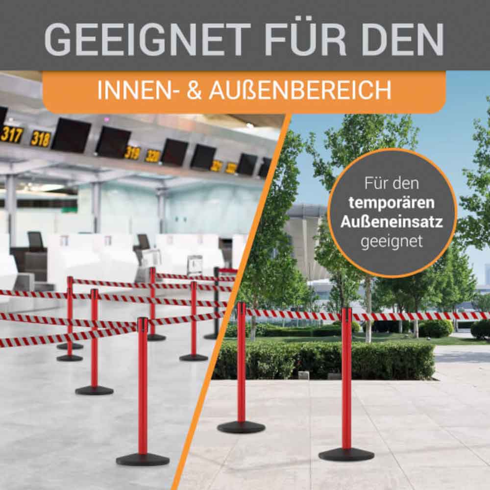 Gurtpfosten 2er Sparset - aus hochwertigem Metall - in 7 Ausführungen