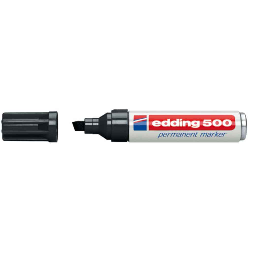 Edding 500 Permanentmarker mit Keilspitze - in 4 Farben