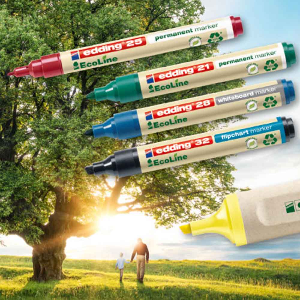 Edding 24 EcoLine Textmarker - Set in 4 Farben Edding 24 EcoLine Textmarker - Set in 4 Farben