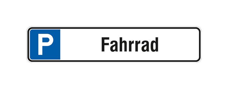10-80-013-0-00-058-parkplatzschild-symbol-p-text-fahrrad-115521-y-01-2f62d3 Parkplatzschild - Symbol: P - Text: Fahrrad