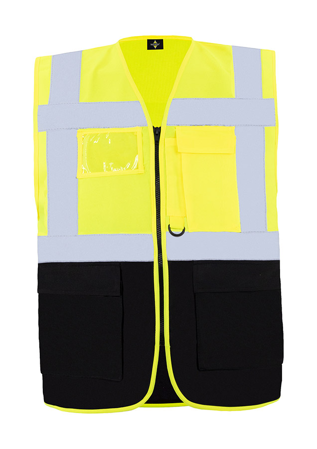 Korntex® Comfort Warnweste „Hamburg“ - Multifunktional - Weiß - M