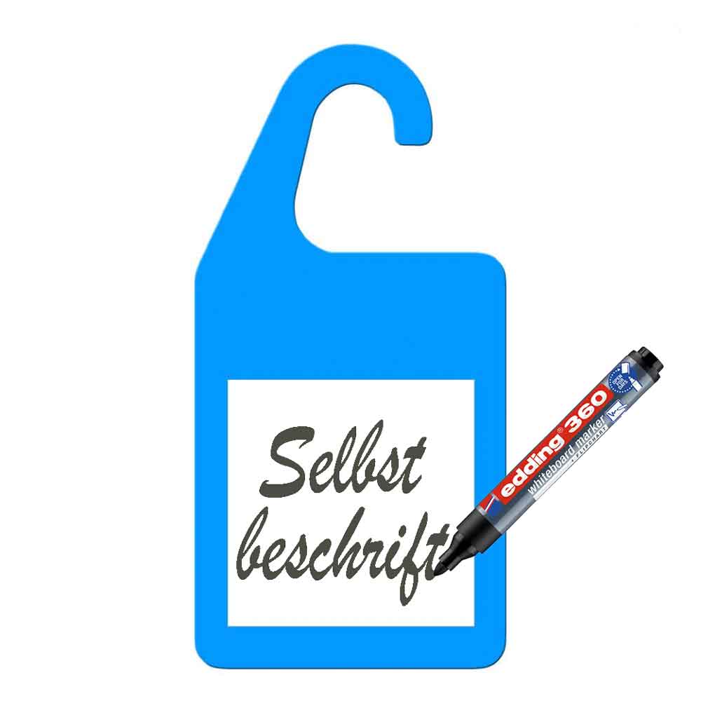 Leitzahlhänger - Modell 2 - Sign 1 - 1-seitig mit Kreide- oder Whiteboardfolie - zur Selbstbeschriftung - 8 Farben