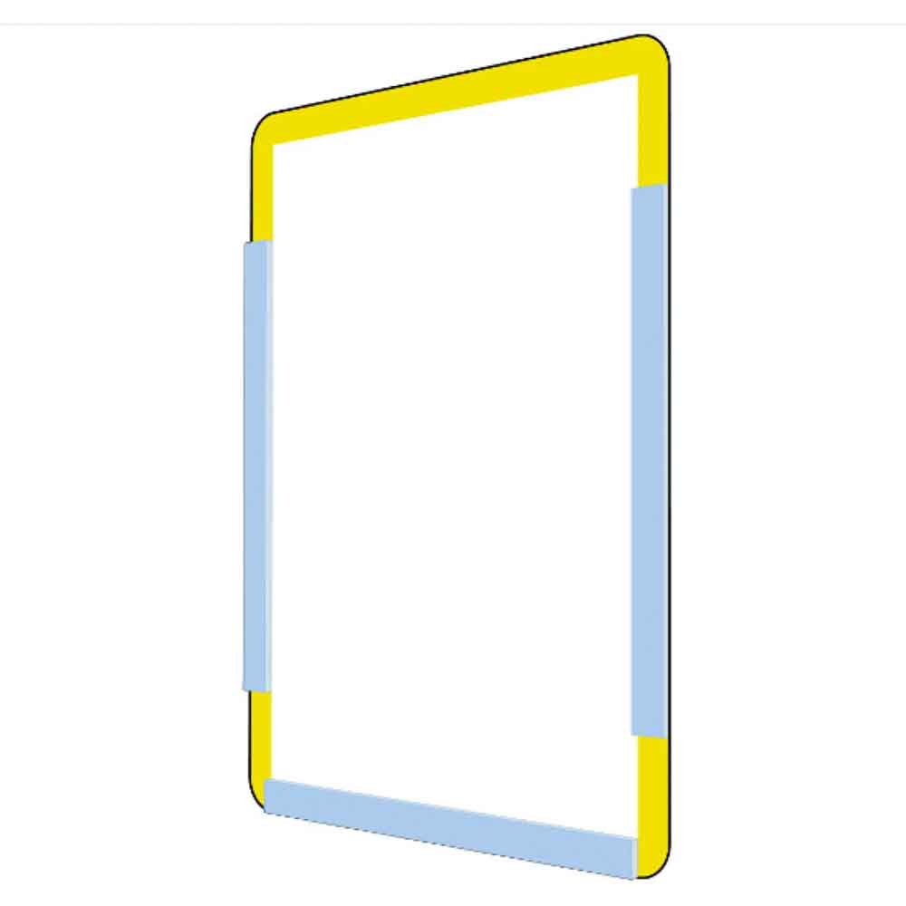 Selbstkleberahmen in 3 Größen und 7 Farben - hochwertiges Material