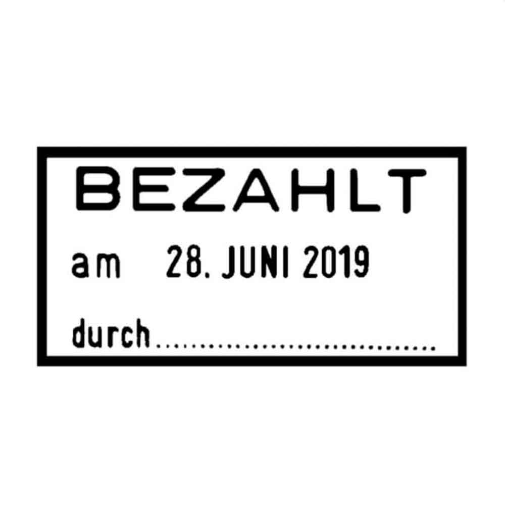 Trodat Classic 2910 Datumstempel mit Standardtext