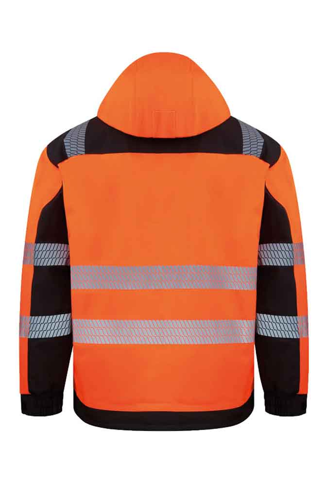 Hi-Vis Softshell Rain Jacket Copenhagen - in Gelb - Orange - Rot - mit Werbeanbringung