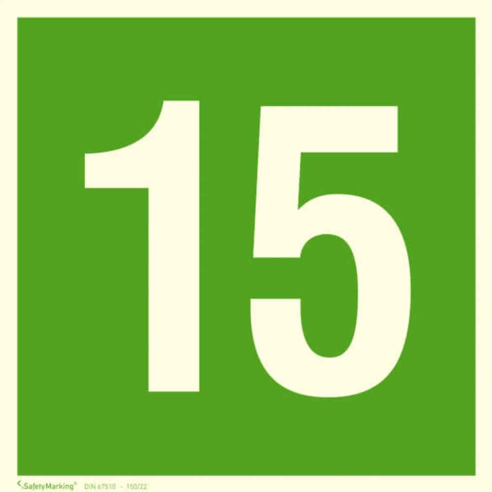 Fluchtwegschild mit Wunschtext - Etagenkennzeichnung - langnachleuchtend