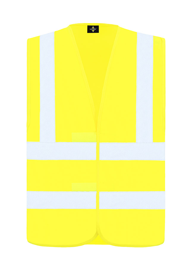 Korntex® Warnweste „Hannover“ - Vier Reflexstreifen - Signal-Gelb - M