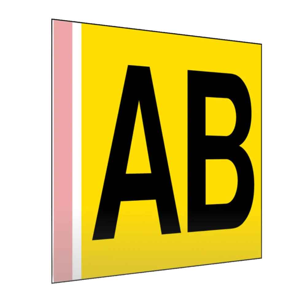 Regal- und Gangschild gerade - mit Klebestreifen - in vielen Größen - einseitiger oder beidseitiger Druck