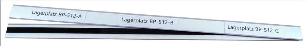 Etikettenhalter in magnetischer Ausführung - viele Standard-Formate