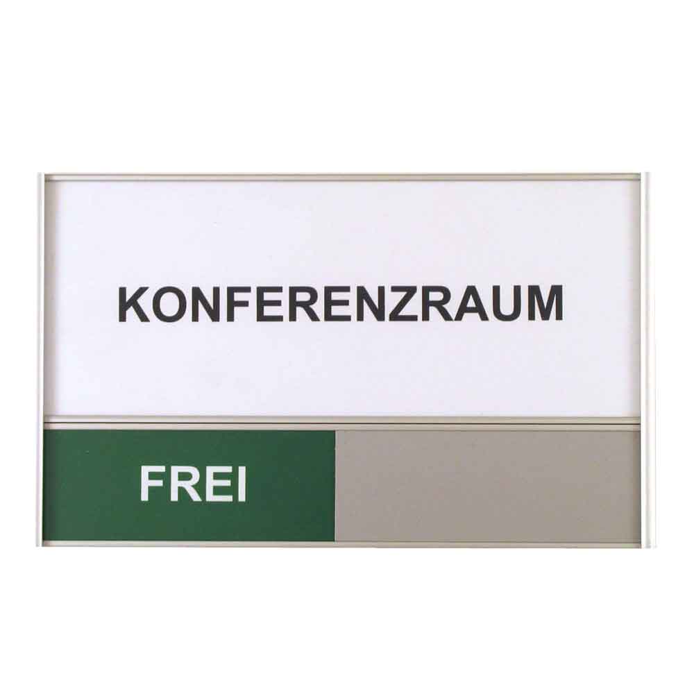 Konferenzraum Frei/Besetzt Anzeiger - für Türschilder Serie Silver