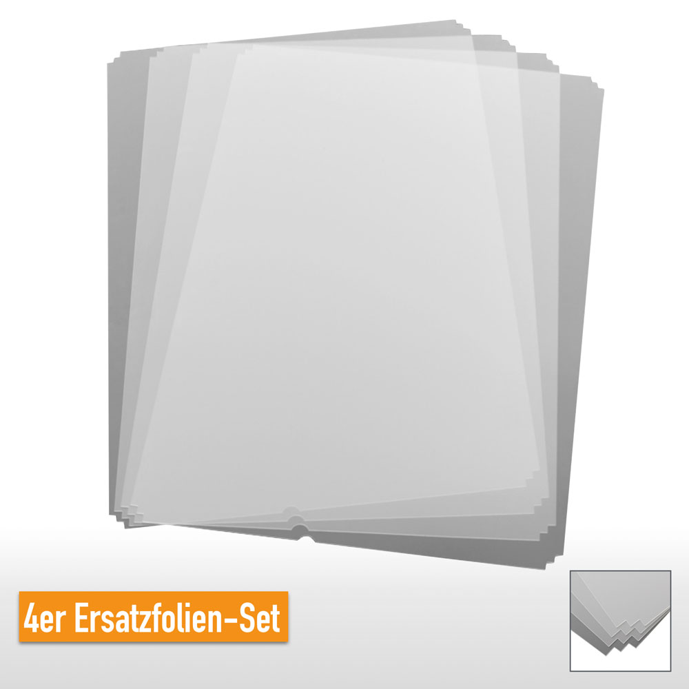 30-85-101-0-00-03-069-kundenstopper-classic-4er-ersatzfolienset_1-48b4b4 Antireflex-Schutzfolie - UV-stabilisiert - 4 Formate - im 4-er Set