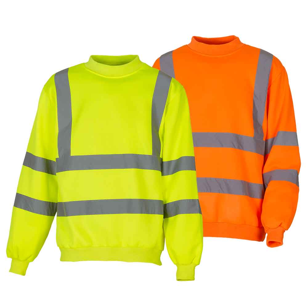 60-50-402-0-00-03-059-sweatshirt-orange-gelb-8335ef Sweatshirt - Reflektierend - 2 Farben