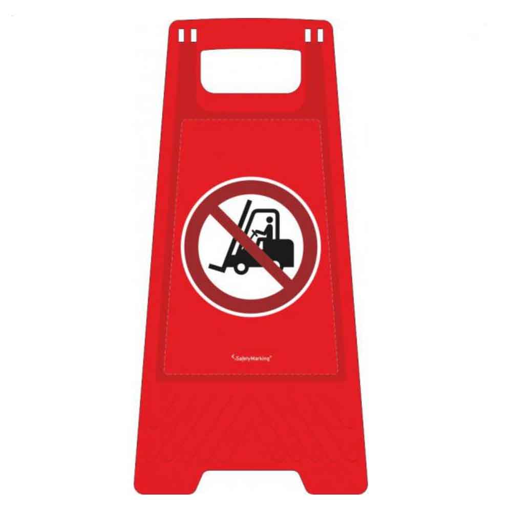 Warnaufsteller - Farbe Rot - verschiedene Motive