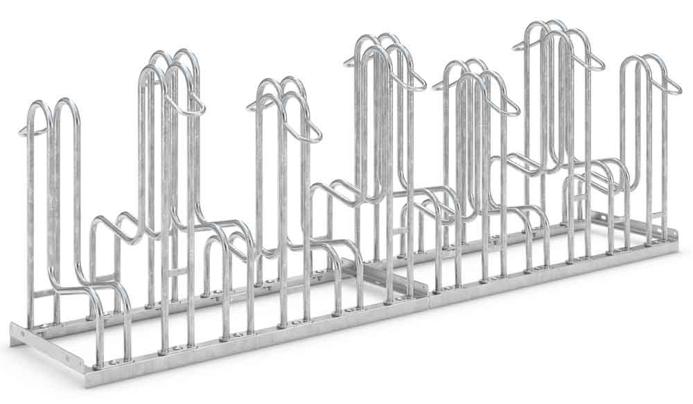 Fahrradanlehnsystem 4162 - 12 Einstellplätze zweiseitig