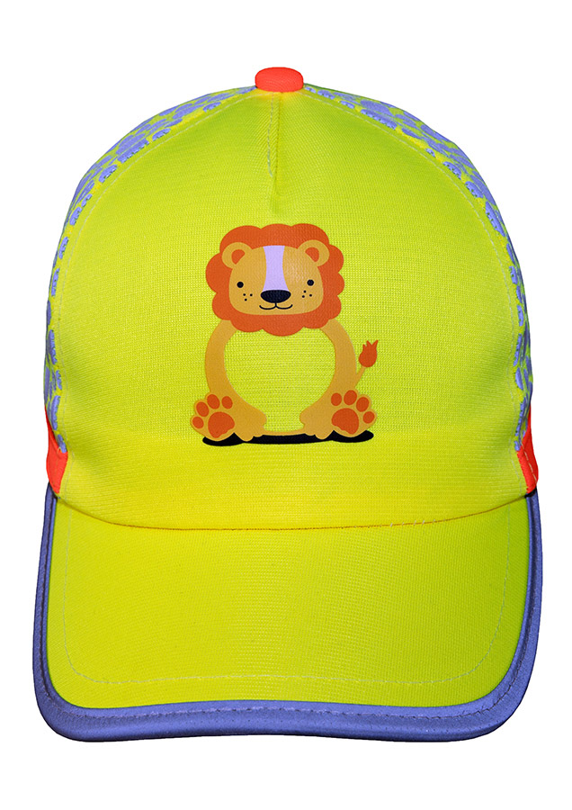 Korntex® Cap für Kinder "Funtastic Wildlife" - Gelb/Einhorn - Onesize