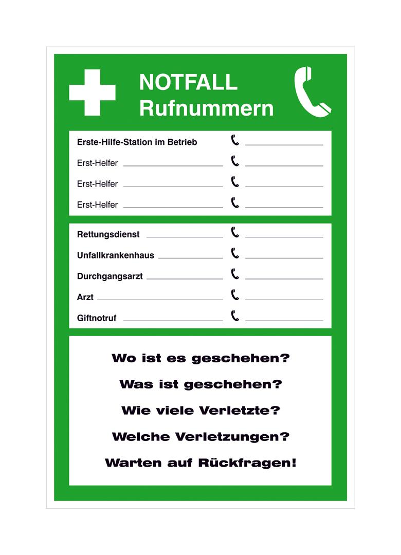 30-89-171-0-00-058-aushang-notfall-notfall-rufnummern-210044-y-01-6dbf0d Aushang - Notfall Rufnummern - zur Selbstbeschrifung