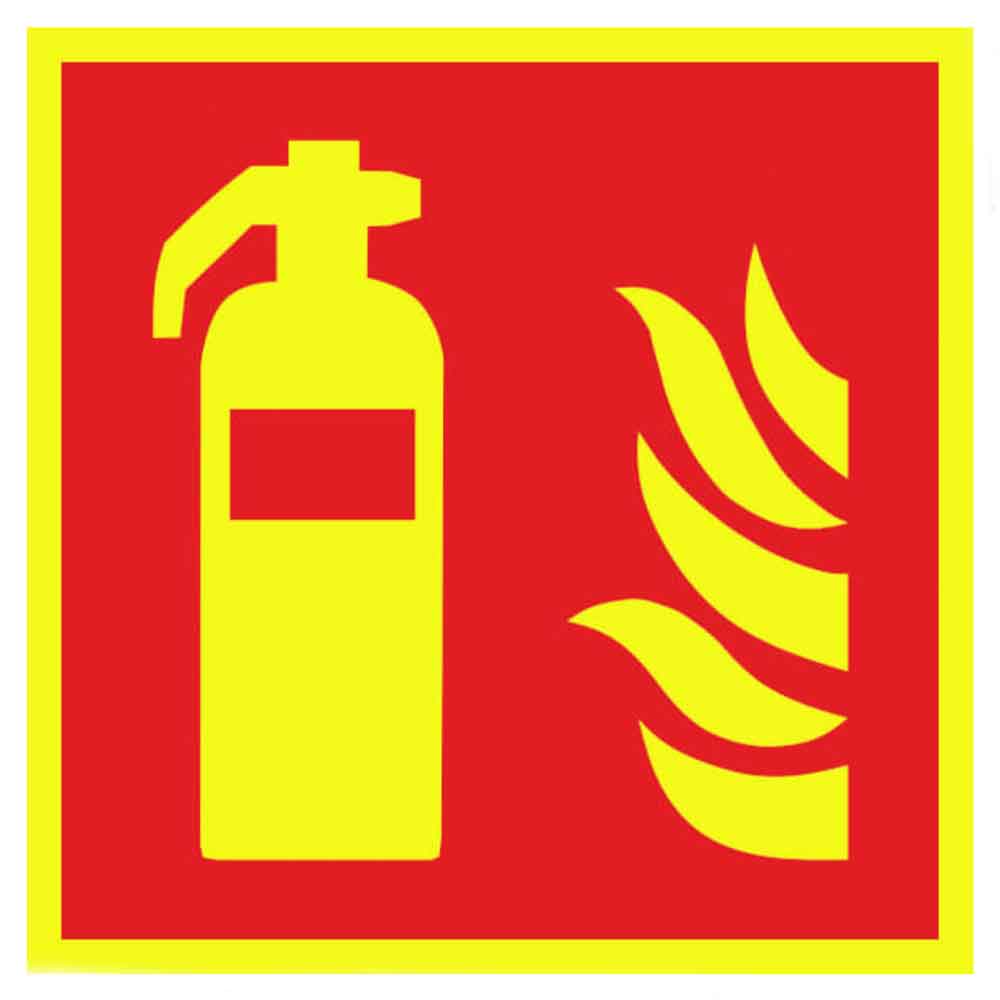 Brandschutzschild PLUS - Feuerlöscher - langnachleuchtend + tagesfluoreszierend