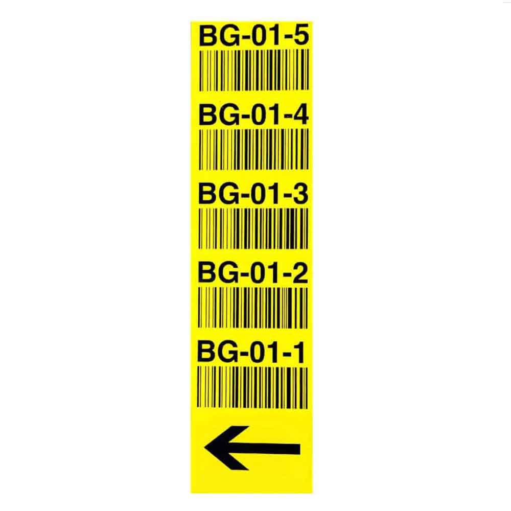Mehrebenen-Regalschild - selbstklebend - mit individueller Beschriftung