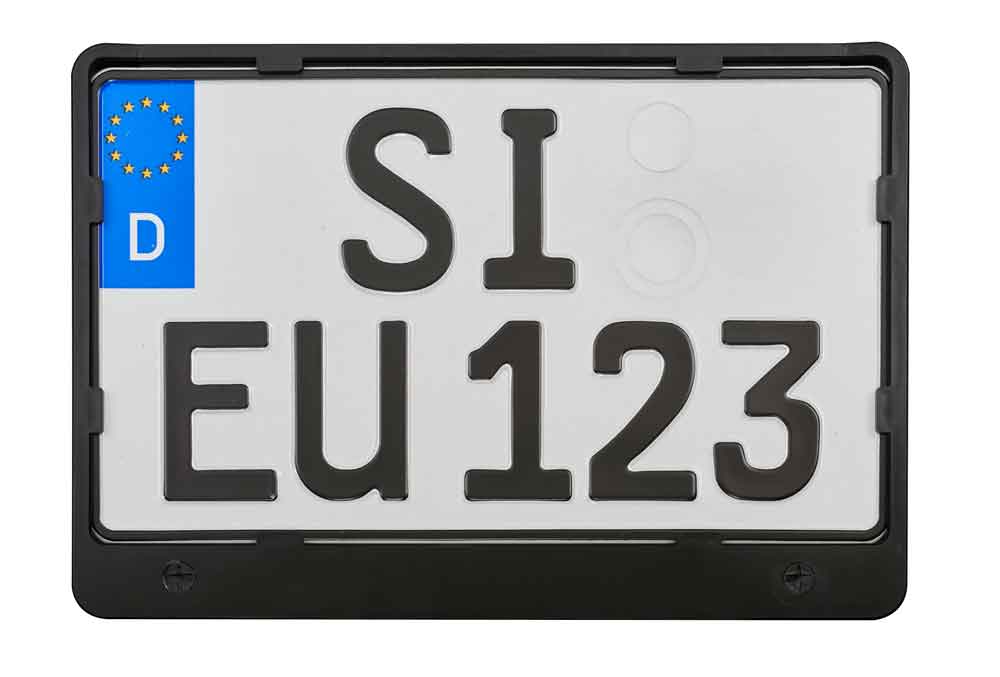 erut-e-340-x-200mm-frontal-c13028 Kennzeichenhalter - für 2-zeilige Kennzeichen - für Motorräder, PKW, LKW, Traktoren etc. - Neutral