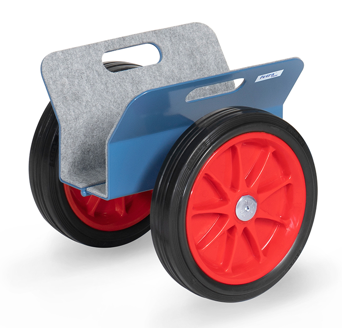 Plattenroller mit Klemmbacken - Vollgummi- oder Luftbereifung - Klemmbreite 30 - 95 mm