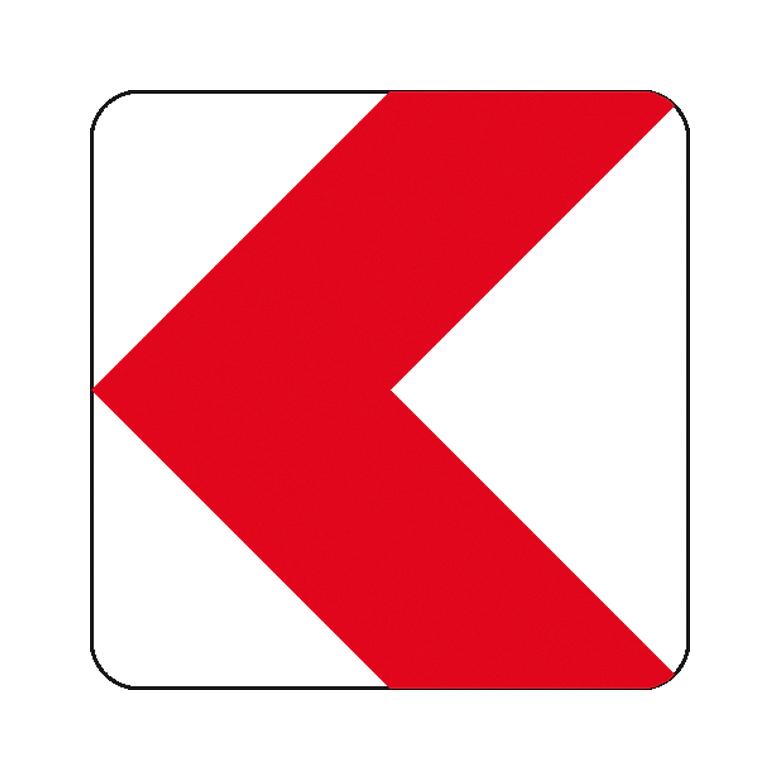 Verkehrszeichen - StVO - Richtungstafel linksweisend