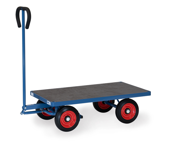 Handwagen mit Plattform - in 2 Größen - Vollgummi-Bereifung - Tragkraft 500 kg