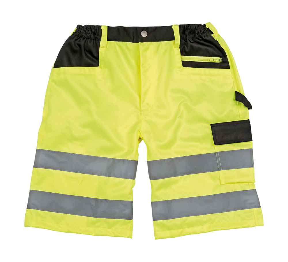 60-50-404-0-00-02-059-arbeitshose-kurz-gelb-f1aea6 Sicherheits-Cargo-Shorts - reflektierend - 2 Farben