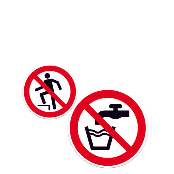 Verbotsschilder Verbotsschilder